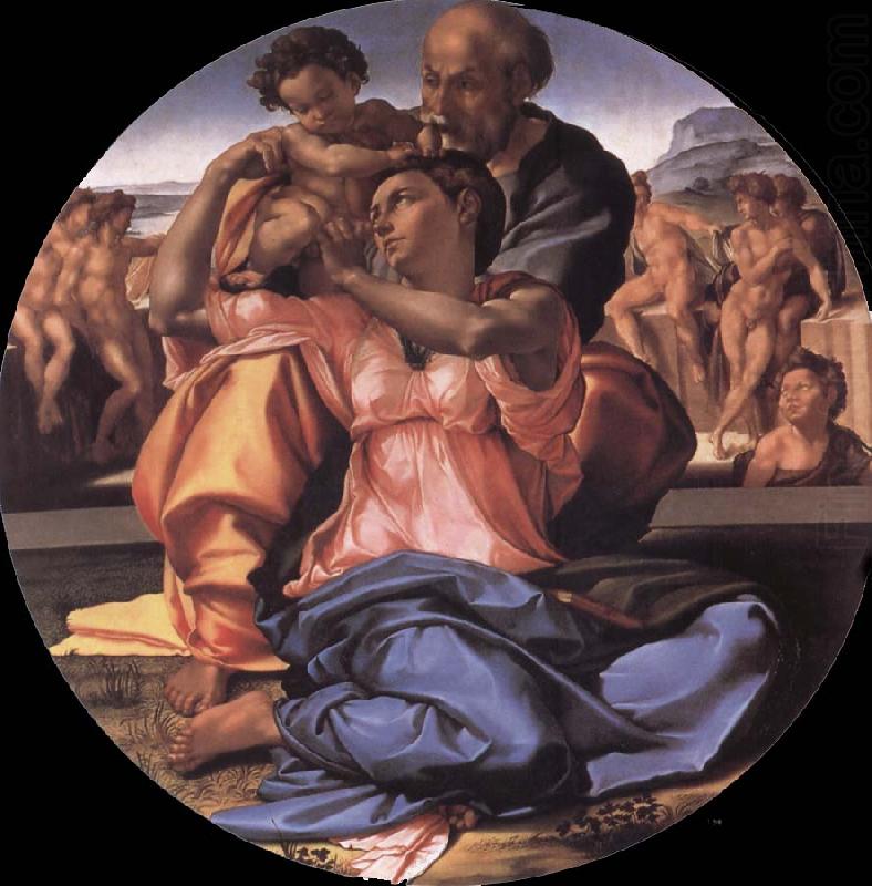Michelangelo Buonarroti The Holy Family with the Young St.John the Baptist china oil painting image